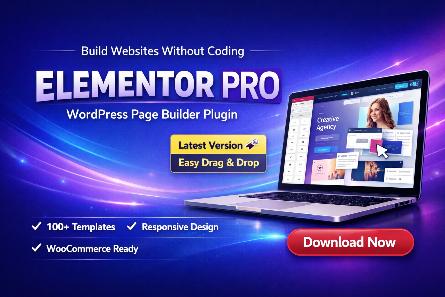 Elementor Pro Latest Version – WordPress Page Builder Plugin (Lifetime Access / GPL Version)