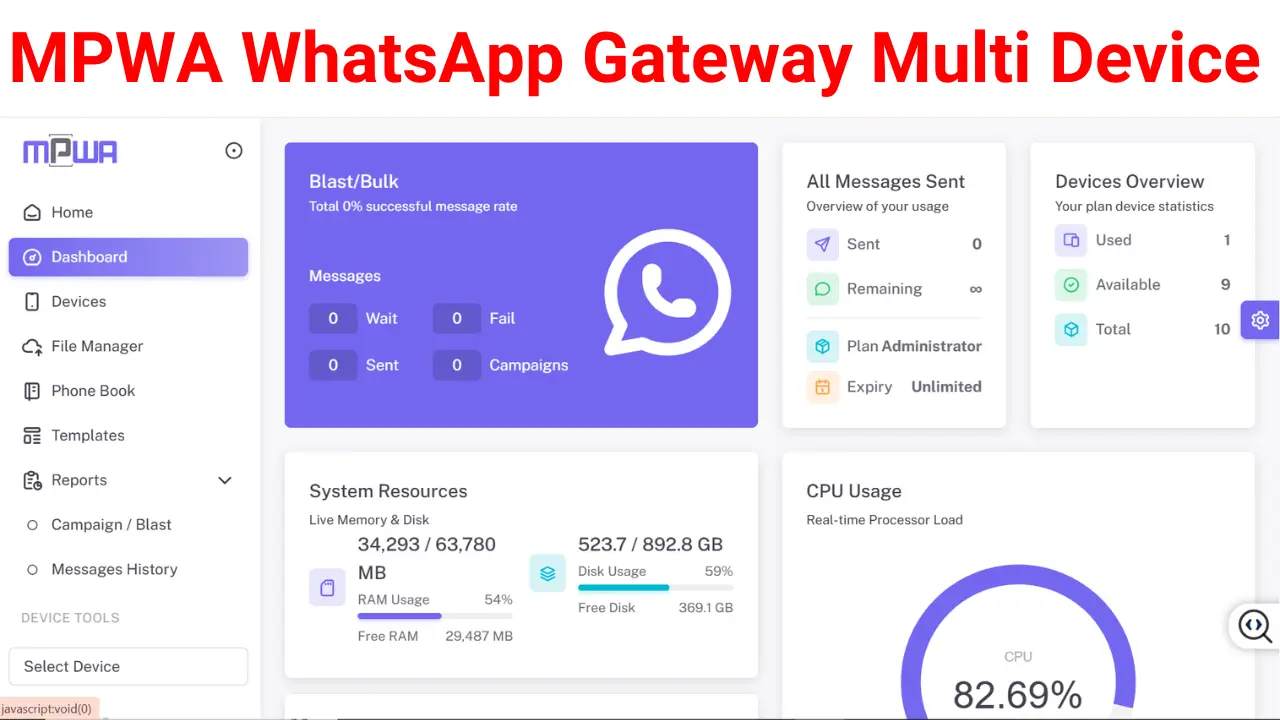 MPWA WhatsApp Gateway Multi Device v16.0.1 – Complete Source Code with REST API, Bulk Messaging, Auto Reply & Campaign Manager